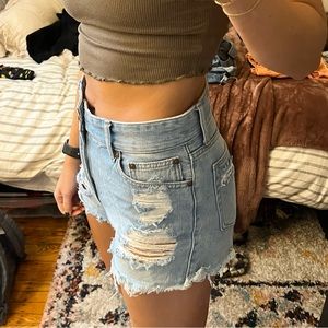 JBD distressed denim shorts size M